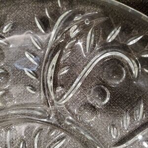 Elegant Clear Glass Serving Platter